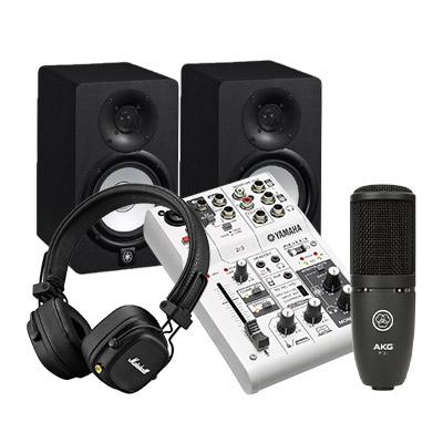 Combo thu âm Mixer Yamaha AG03 - Loa Yamaha HS5 - Micro AKG P120 - Tai nghe