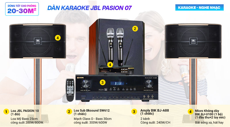 Dàn karaoke JBL Pasion 07