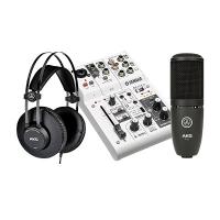 Combo thu âm Mixer Yamaha AG03 - Micro AKG P120 - Tai nghe AKG K52