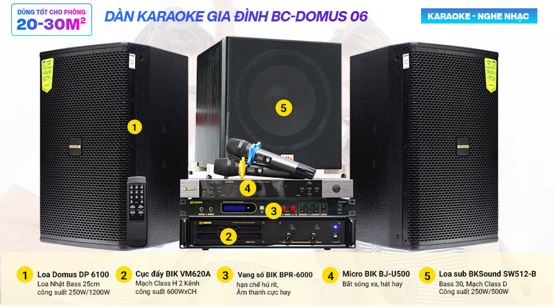 dàn karaoke domus giảm giá bạc triệu