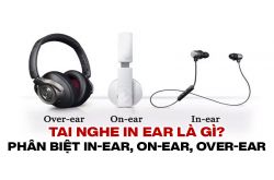 Tai nghe in ear là gì? Phân biệt tai nghe In-ear, On-ear, Over-ear