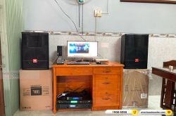 Lắp đặt dàn karaoke gia đình anh Luật tại An Giang (JBL CV1270, BPA-8200, BPR-5600, JBL VM200)