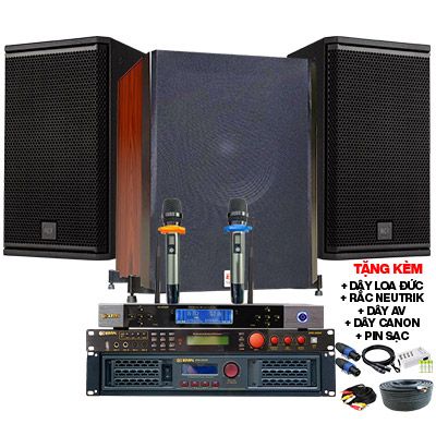 Dàn karaoke cao cấp RCF X-MAX 01 (RCF X MAX 10, BIK BPA 6200, BIK BPR 5600, BKSound SW612B, BIK BJ U500)