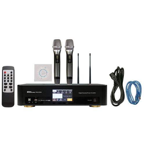 Digital Karaoke Power Amplifier BKSound DKA 5500 (2 kênh, 250W, Kèm micro không dây)