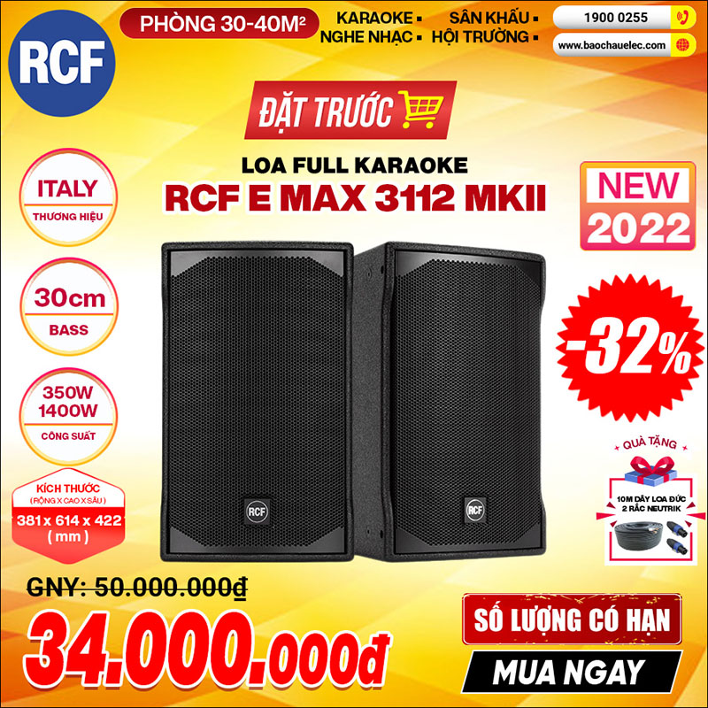 Loa karaoke RCF EMAX 3112 MKII