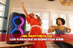 JBL PartyBox 110 – Loa karaoke di động của năm, công suất 160W, kháng nước IPX4, pin 12h tiệc tùng mọi nơi