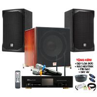 Dàn karaoke gia đình RCF giá tốt 01 (EMAX 3110 MKII, BKSound DKA 6500, BKSound SW512)