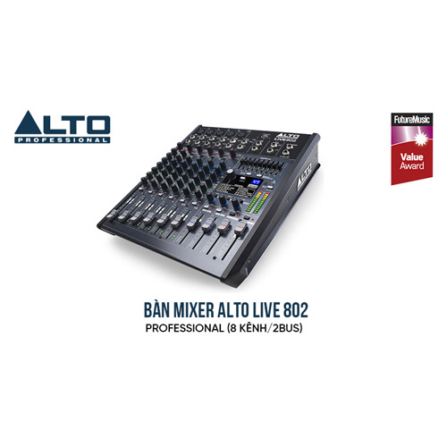 Bàn mixer Alto Live 802 (Mixer Analog, 8 kênh/2bus)