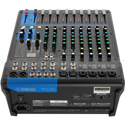 Bàn mixer Yamaha MG12XU (Mixer Analog, 12 kênh, 4 Mono, 4 Stereo)
