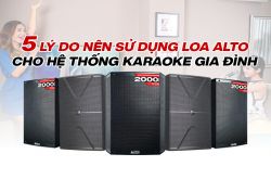 5 lí do nên sử dụng loa Alto cho hệ thống karaoke gia đình