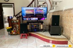 Lắp đặt dàn karaoke gia đình anh Nam tại TPHCM (RCF C3110-126, Xli2500, KX180A, HPS12, VIP 3000) 