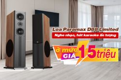Loa Paramax D88 Limited: Nghe nhạc, hát karaoke ấn tượng ở mức giá 15 triệu