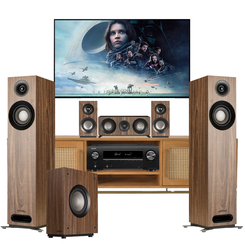 Dàn âm thanh 5.1 xem phim, nghe nhạc BC-XPNN02 (Jamo S805 HCS+ Denon AVR X550BT+ Jamo S808)