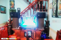 Lắp đặt dàn karaoke anh Hưng tại Nam Định (JBL PRX 412M, Crown T10, JBL KX180A, Klipsch SPL120, UGX12 Gold) 