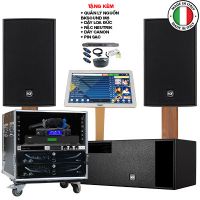 Dàn karaoke cao cấp RCF Acustica 26 (RCF C 5212 96, RCF IPS 2700, RCF IPS 3700, RCF S8015LP, JBL KX180A, 4K Plus 4TB)