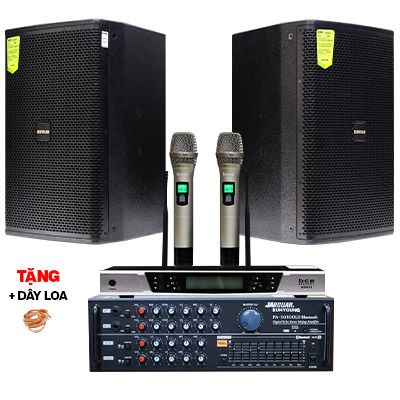 Dàn karaoke gia đình BC-30GD (Domus DP6100, Jarguar PA 303 Gold Bluetooth, BCE UGX12)