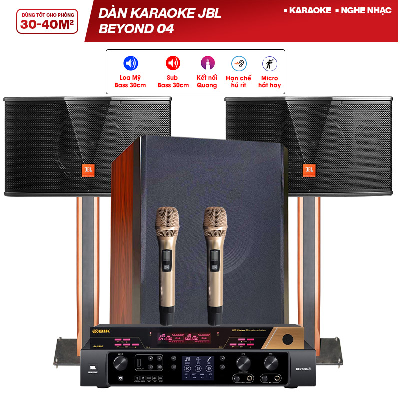 Dàn karaoke JBL Beyond 04 (JBL CV1252T, JBL Beyond 3,  BKSound SW612, BIK BJ U600)