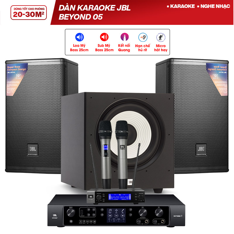 Dàn karaoke JBL Beyond 05 (JBL MTS10, JBL Beyond 3, JBL Stage A100P, JBL VM200 )