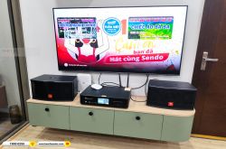 Lắp đặt dàn karaoke trị giá gần 20 triệu cho anh Trịnh tại Hà Nội (JBL CV1652T, BKSound DKA 5500)  