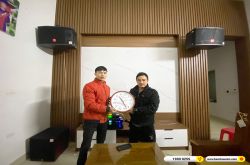 Lắp đặt dàn karaoke trị giá hơn 50 triệu cho anh Tài tại Bắc Ninh (JBL CV1252T, VM620A, KX180A, JBL A120P, 4K Plus 4TB, BKSound M8)  