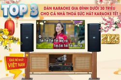 Top 3 bộ dàn karaoke gia đình dưới 30 triệu thỏa sức hát karaoke mừng Tết 2023