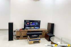 Lắp đặt dàn âm thanh 5.1 xem phim, nghe nhạc trị giá gần 70 triệu cho anh Phương tại Hà Nội (RP-6000F II, JBL A120P, JBL A135C, JBL A100P, AVC-X3700H) 