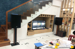 Lắp đặt dàn karaoke trị giá hơn 80 triệu cho chị Vân tại Đà Nẵng (RCF X-MAX 12, Xli2500, KX180A, A120P, VM200, BKSound M8) 