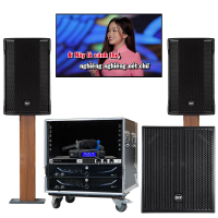Dàn karaoke gia đình cao cấp RCF 06 (RCF C MAX 4110, RCF S 8018 II, RCF IPS 2700, RCF IPS 3700, JBL KX180A, JBL VM300)