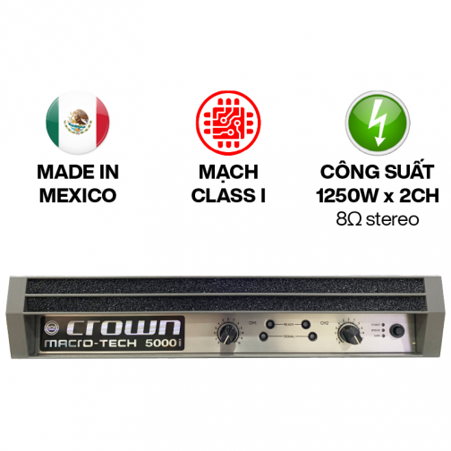 Cục đẩy Crown MA 5000i  (made in Mexico)