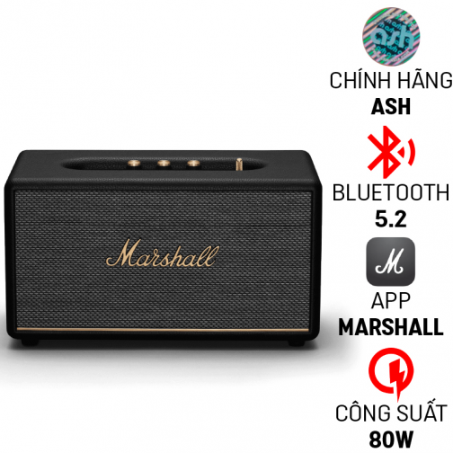 Loa bluetooth Marshall Stanmore 3 Chính Hãng ASH (80W, Bluetooth 5.2, AUX, RCA, Knob)