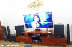 Lắp đặt dàn karaoke trị giá khoảng 20 triệu cho anh Thành tại Bắc Giang (Denon DP-R212, BKSound DKA 8500, BKSound SW512B)