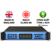 Cục đẩy công suất 4 kênh MC2 Audio E475 (Nguồn xung, Class AB, 775W, SX:Anh)