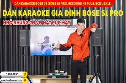 Dàn karaoke Bose Nhỏ Gọn hiện đại với Loa Bose S1 Pro Sử Dụng cho Karaoke Gia Đình Cực Hay