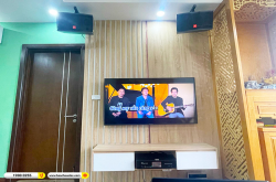 Lắp đặt dàn karaoke trị giá khoảng 20 triệu cho anh Cường tại Hà Nội (JBL CV1852T, BKSound DKA 6500) 