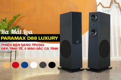 Ra mắt loa Paramax D88 Luxury: Phiên bản sang trọng, đẹp tinh tế, 6 màu sắc cá tính