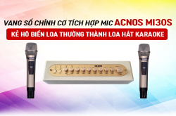Sốc: Vang số chỉnh cơ Acnos Mi30s - Kẻ hô biến loa thường thành loa hát karaoke