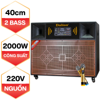 Loa kéo điện Dalton TS-15A5000 (2 bass 40cm, 2000W, Kèm 2 micro)