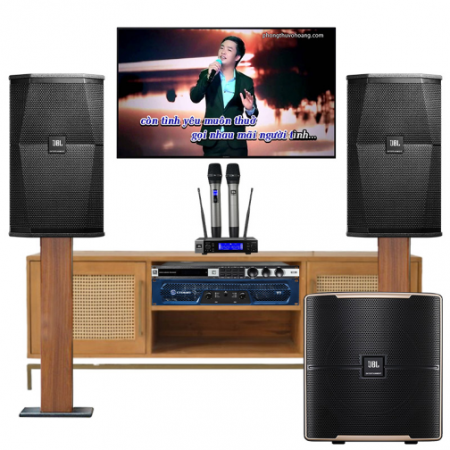 Dàn karaoke JBL cao cấp 10 (JBL XS12,  Crown T7, JBL KX180A, JBL Pasion 12, JBL VM200)