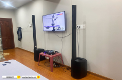 Lắp đặt dàn karaoke, loa di động Bose trị giá gần 110 triệu cho anh Hưng tại Tây Ninh (Bose L1 Pro8, KX180A, Bose T4S Mixer, VM200)