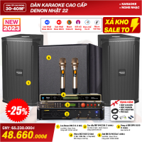 Dàn karaoke cao cấp Denon Nhật 22 (Denon DN-512, VM620A, BPR-5600, BJ-W25A, UGX12 Gold)