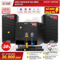Dàn karaoke gia đình Alto 33 (Alto TS410, BKSound DSP-9000 Plus, Alto TX212S, BCE U900 Plus X)