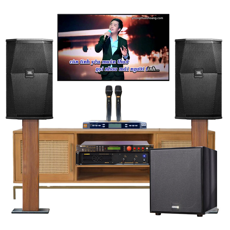Dàn karaoke JBL cao cấp 36 (JBL XS12, VM620A, BPR-5600, BJ-W25A, BBS W500)