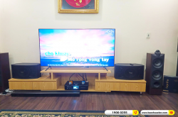 Lắp đặt dàn karaoke trị giá khoảng 15 triệu cho chú Thư tại Hà Nội (Denon DP-C10, BKSound DKA 5500) 