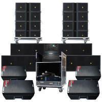 Dàn âm thanh Line Array Passive Actpro 07 (8 full Array bass đôi 30 + 4 sub hơi Bass đôi 50 + 2 đẩy + Monitor + Mixer..)