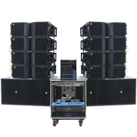 Dàn âm thanh Line Array Passive Actpro 08 (8 full Array bass đôi 20 + 2 sub hơi Bass đôi 50 + 2 đẩy + Cros + Mixer...)