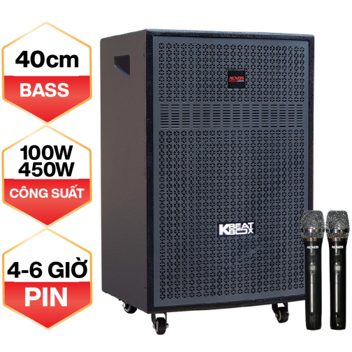 Loa Kéo Acnos Cb405Gd Hát Hay | Bass 40, Công Suất Lớn