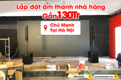 Lắp đặt bộ loa RCF EVOX 12 di động trị giá gần 130 triệu cho nhà hàng tại Hà Nội 