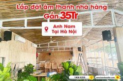 Lắp đặt dàn âm thanh nhà hàng cho anh Nam tại Hà Nội (Alto TX310, BKSound DSP-9000 Plus) 