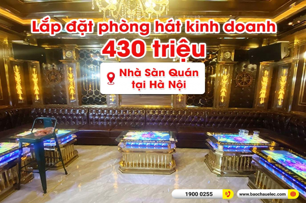 Lắp đặt dàn karaoke kinh doanh cho ẩm thực Nhà Sàn Quán tại Hà Nội (RCF CMAX 4112, STD13002, Famosound 7213, VM1020A, KX180A, S8018II, JBL VM300,…) 
