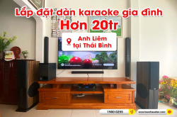 Lắp đặt dàn karaoke trị giá hơn 20 triệu cho anh Liêm tại Thái Bình (Paramax D88 Limited, BIK BJ-A88, BIK BJ-U100) 